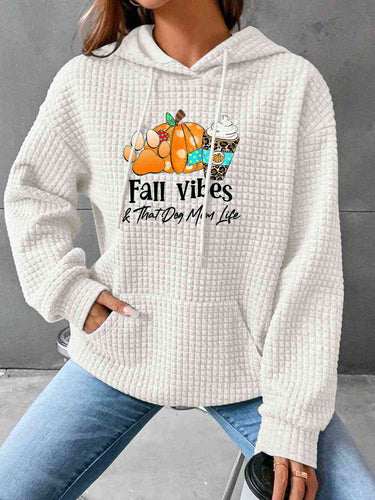 Full Size Graphic Drawstring Hoodie - Rags 2 Riches Shop