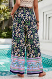 Printed High Waist Wide Leg Pants