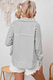 Full Size Striped Collared Top - Rags 2 Riches Shop