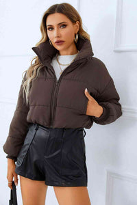 Zip-Up Winter Coat with Pockets