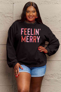 Simply Love Full Size Graphic Round Neck Sweatshirt - Rags 2 Riches Shop