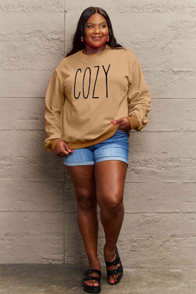 Simply Love Full Size COZY Graphic Sweatshirt