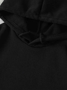 Graphic Drawstring Hoodie with Pocket - Rags 2 Riches Shop