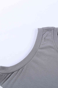 Contrast Round Neck Tank Top