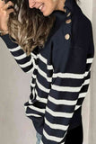 Striped Shoulder Detail Sweater - Rags 2 Riches Shop