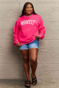 Simply Love Full Size MIDWEST Graphic Sweatshirt