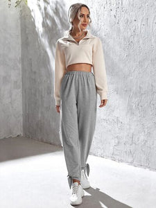 High Waist Pants with Pockets