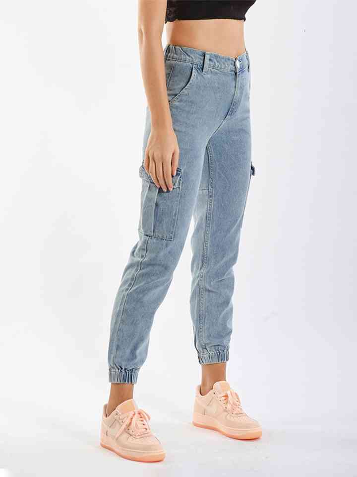 Full Size Buttoned Jeans - Rags 2 Riches Shop