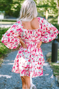 Floral Square Neck Layered Dress - Rags 2 Riches Shop