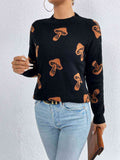 Patterned Drop Shoulder Sweater - Rags 2 Riches Shop