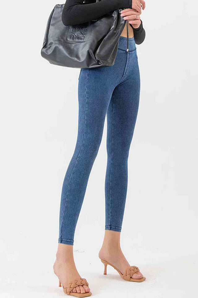 High Waist Skinny Jeans - Rags 2 Riches Shop