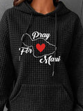 Full Size Graphic Textured Hoodie with Pocket - Rags 2 Riches Shop