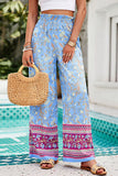 Printed High Waist Wide Leg Pants