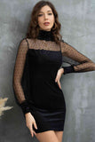 Turtleneck Long Sleeve Dress - Rags 2 Riches Shop