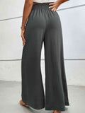 Wide Waistband Relax Fit Long Pants