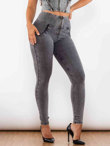 Full Size Zip-Up Skinny Jeans - Rags 2 Riches Shop