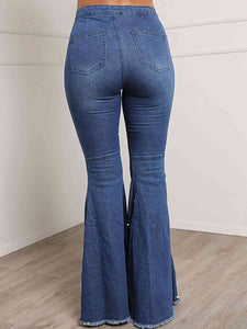 Button Fly Flare Jeans - Rags 2 Riches Shop