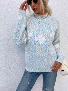 Four Leaf Clover Mock Neck Sweater - Rags 2 Riches Shop