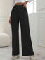 V-Waist Wide Leg Pants