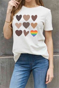 Simply Love Simply Love Full Size Heart Graphic Cotton Tee