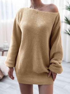 Rib-Knit Mini Sweater Dress - Rags 2 Riches Shop