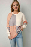 Color Block Exposed Seam Sweatshirt - Rags 2 Riches Shop