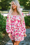 Floral Square Neck Layered Dress - Rags 2 Riches Shop