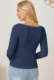 Square Neck Long Sleeve T-Shirt