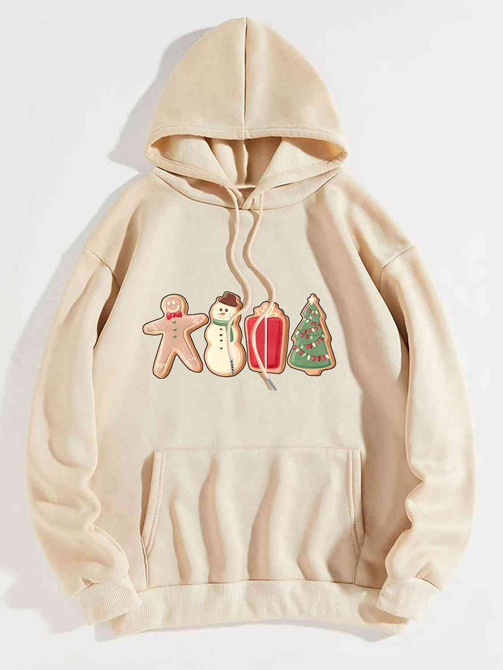 Graphic Drawstring Hoodie with Pocket - Rags 2 Riches Shop