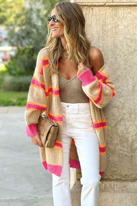 Ribbed Long Sleeve Cardigan