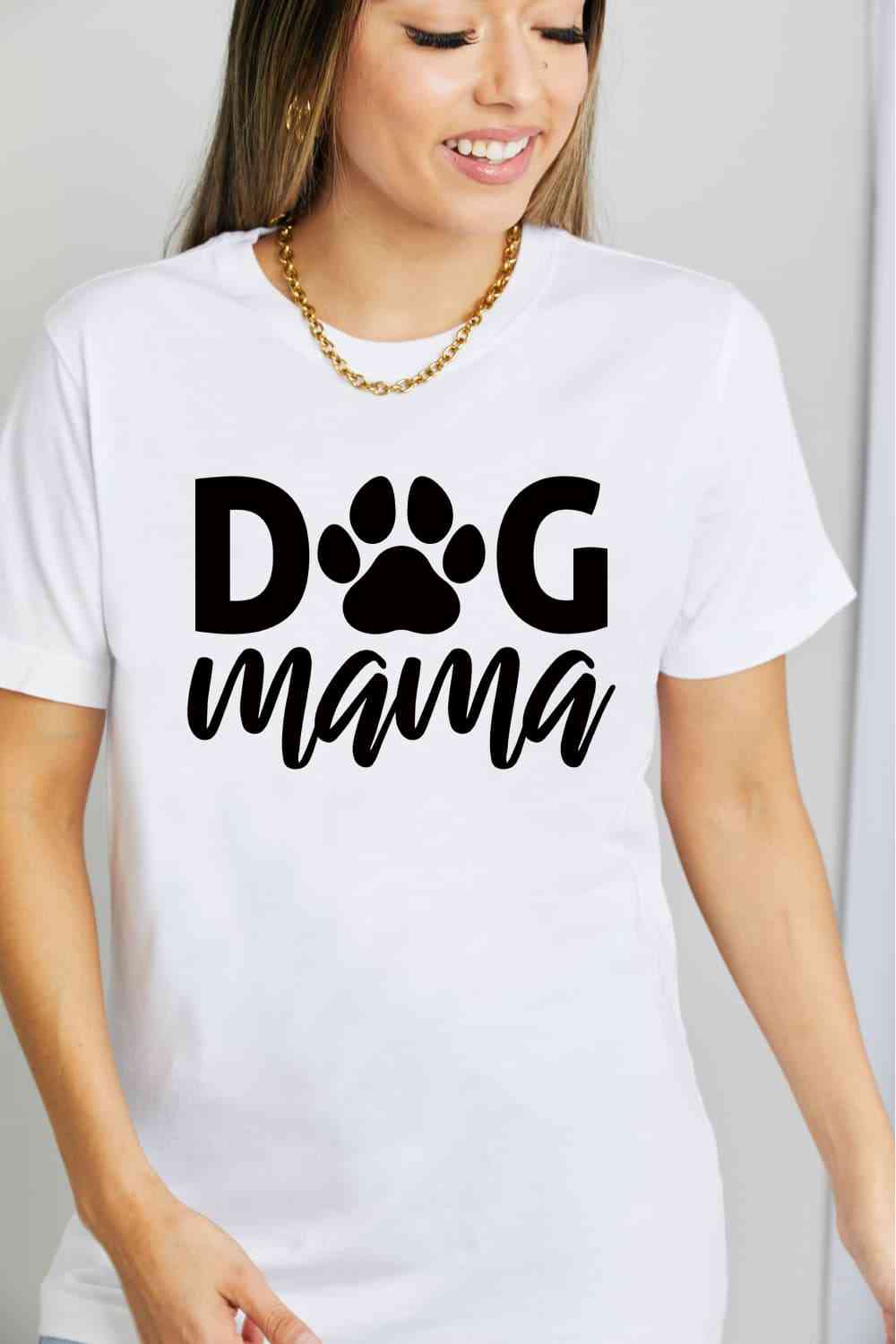 Simply Love Full Size DOG MAMA Graphic Cotton T-Shirt