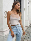 Straight Neck Cropped Cami