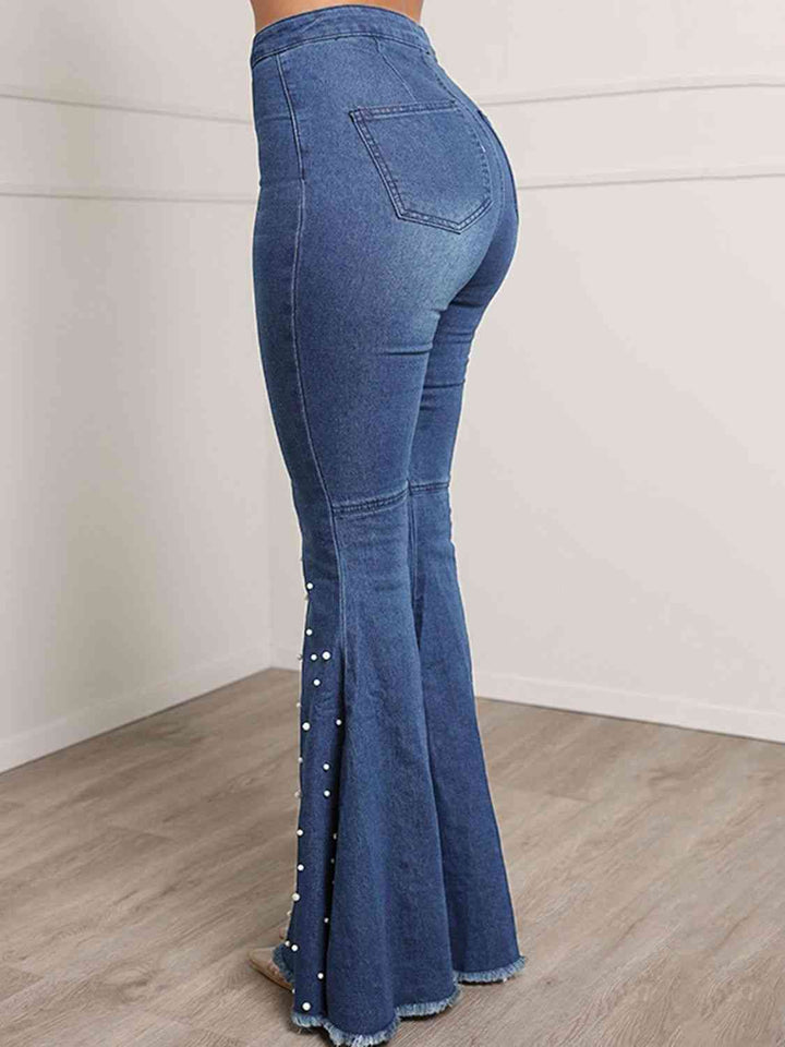 Button Fly Flare Jeans - Rags 2 Riches Shop