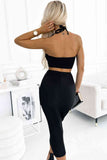 Halter Neck Cutout Dress - Rags 2 Riches Shop