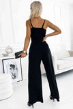 Spaghetti Strap Split Jumpsuit