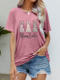 HAPPY EASTER Graphic Short Sleeve Tee