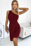 One-Shoulder Sleeveless Dress - Rags 2 Riches Shop