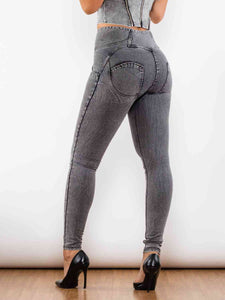 Full Size Zip-Up Skinny Jeans - Rags 2 Riches Shop