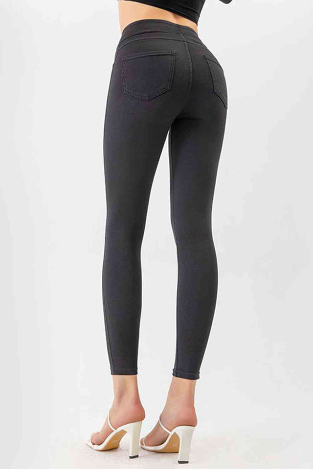 High Waist Skinny Jeans - Rags 2 Riches Shop