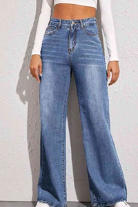 High Waist Wide Leg Jeans - Rags 2 Riches Shop