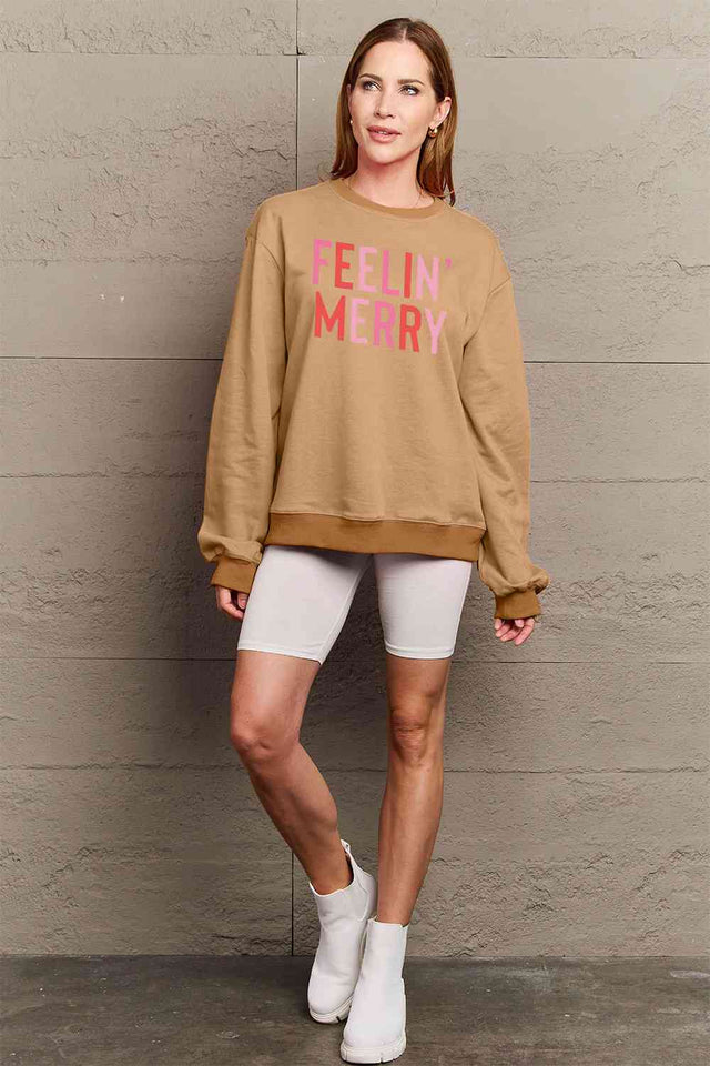 Simply Love Full Size Graphic Round Neck Sweatshirt - Rags 2 Riches Shop