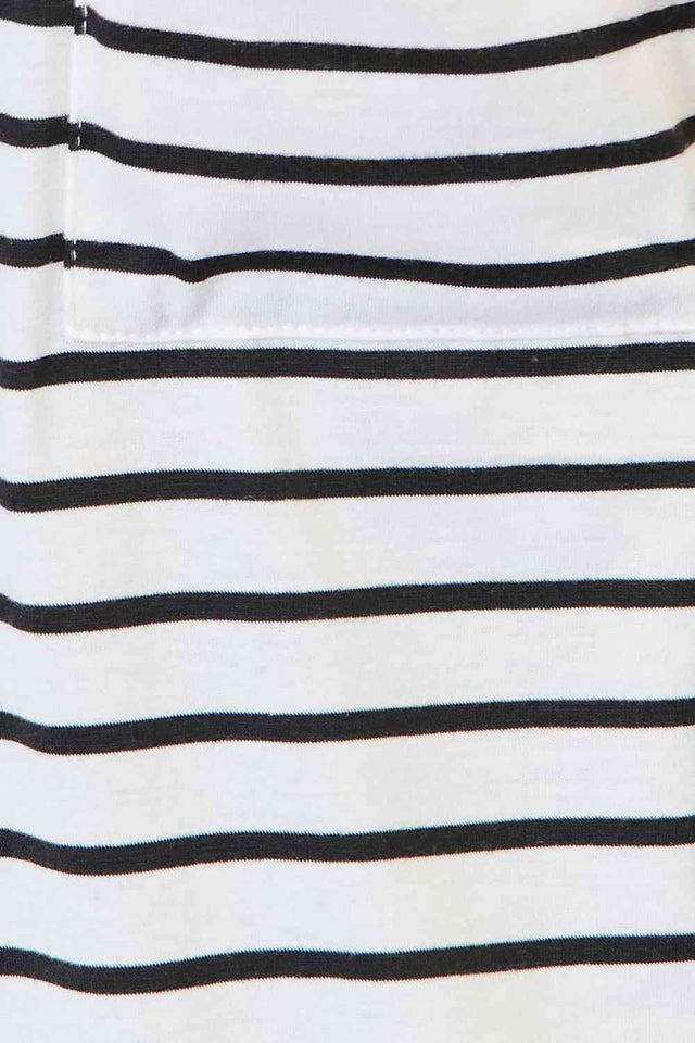 Double Take Striped Open Front Longline Cardigan