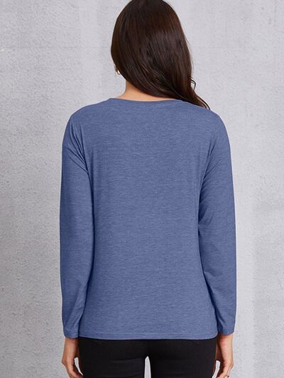 AMAZING GRACE Round Neck Long Sleeve T-Shirt