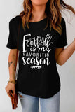 Letter Graphic Short Sleeve T-Shirt - Rags 2 Riches Shop