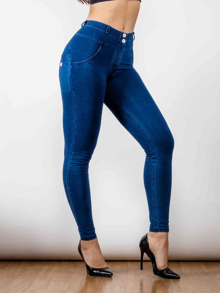 Buttoned Skinny Jeans - Rags 2 Riches Shop