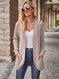 Open Front Cardigan with Pockets