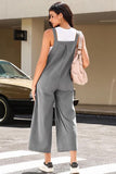 Pocketed Wide Leg Overall