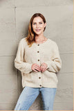 Double Take Button Down Rib-Knit Reversible Sweater