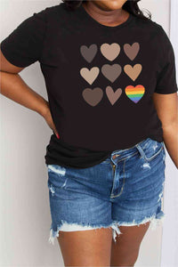 Simply Love Simply Love Full Size Heart Graphic Cotton Tee