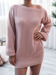 Rib-Knit Mini Sweater Dress - Rags 2 Riches Shop